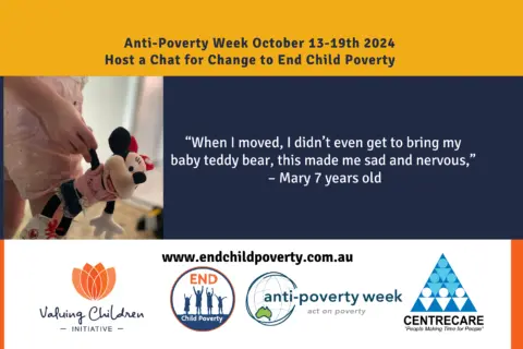 Anti Poverty Week October 13 19th 2024 Host a Chat for Change to End Child Poverty