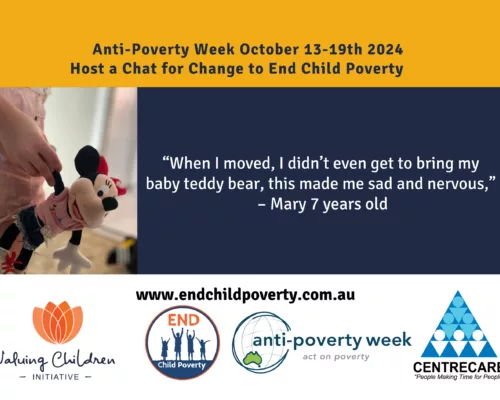 Anti Poverty Week October 13 19th 2024 Host a Chat for Change to End Child Poverty
