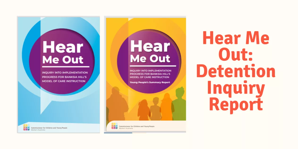 Hear Me Out Detention Inquiry Report Website Banner
