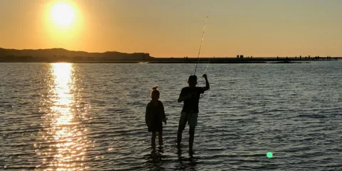 Sunset fishing